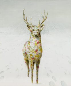 painted deer art