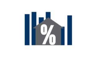 Interest Only web banner with house and bar graph
