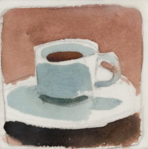 painted coffee cup art