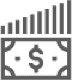 Dollar bill with rising bar graph above - Private Banking