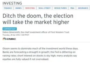 Screenshot of article titled: Ditch the doom