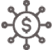 Brainstorming graph with money symbol in middle - Private Banking