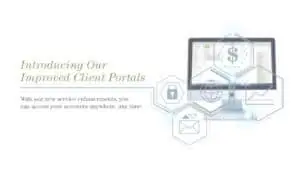 Banner image announcing updates to First Western's client portals