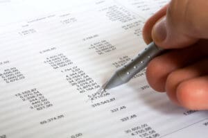 financial ledger photograph