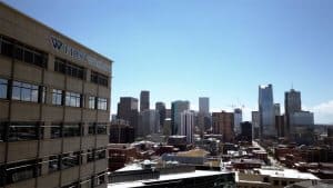 Skyline view of Denver Colorado