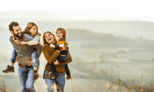family with young children
