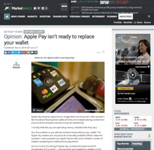 Market watch apple pay isn't ready to replace your wallet article