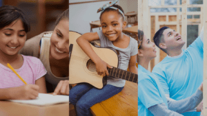 Image of child writing